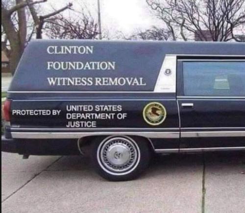 Clinton foundation witness removal service