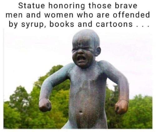 Statue honoring offended