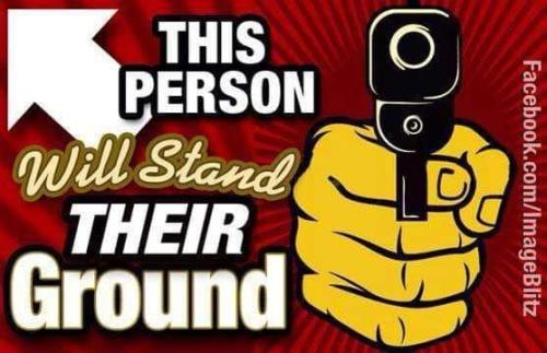 this Woman will stand her ground