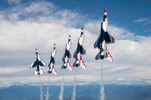 Thunderbirds straight up