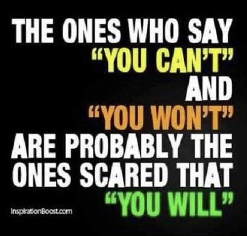 scared you will