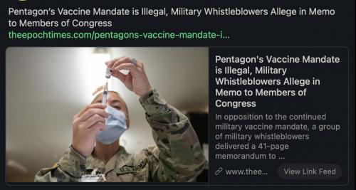 illegal military vax