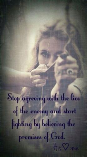 stop agreeing with the lies