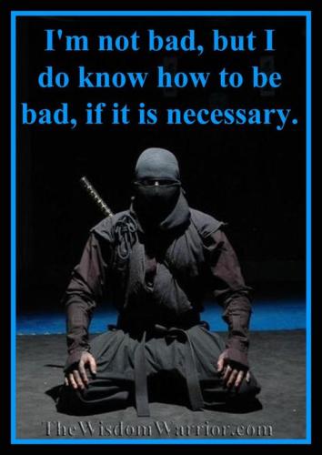 im not bad but i do know how to be