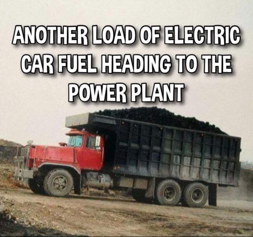 Electric car fuel - Coal