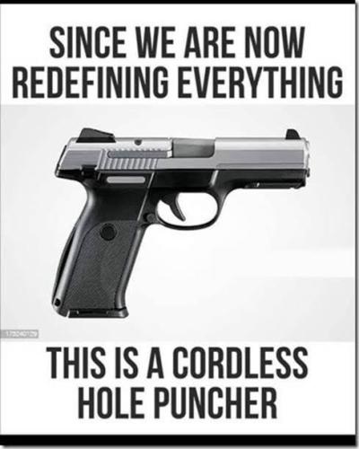 since we are now redefining everything