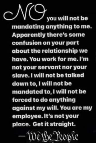 No you will not be mandating