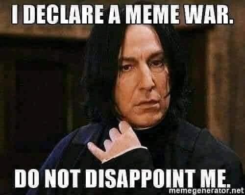 i declare a meme war