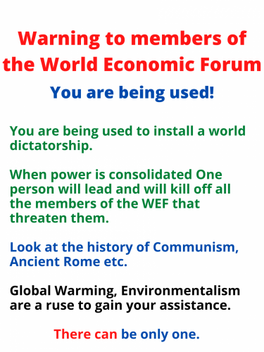 WEF Warning