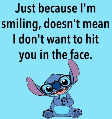 just because im smiling