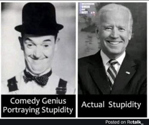 comedy genius portraying stupidity
