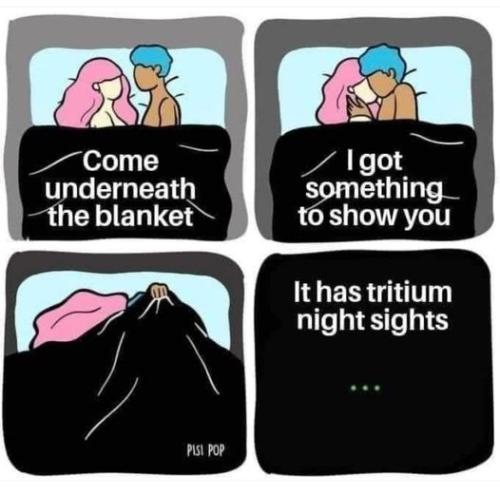 come underneath the blanket