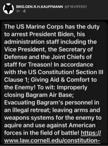 marines arrest Biden