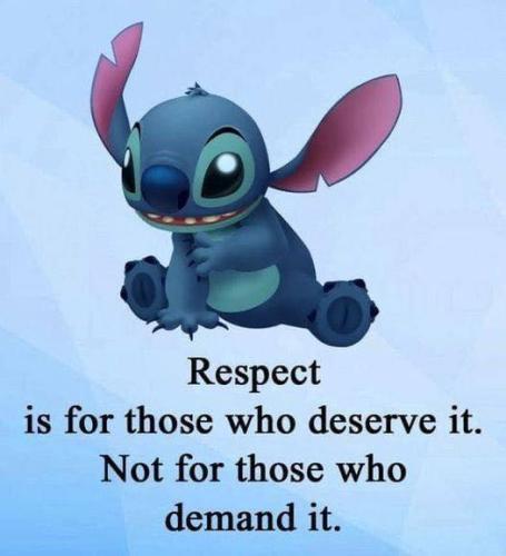 respect is for those