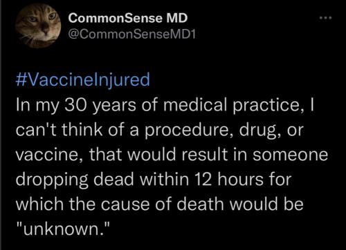 cause unknown dead