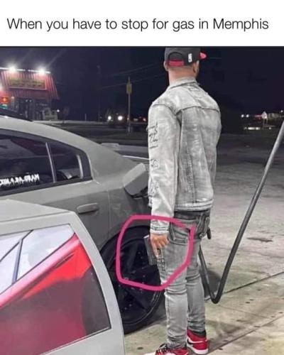 when you have to stop for gas in memphis