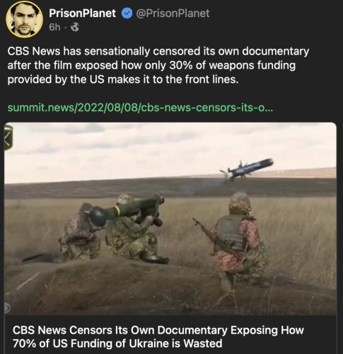 Ukr funding 70% wasted
