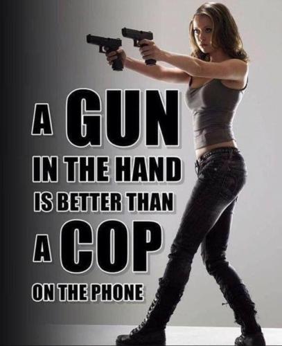 Gun in hand