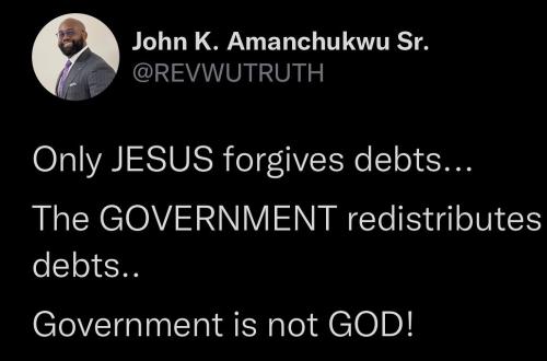 STUDENT LOANS GOV IS NOT GOD