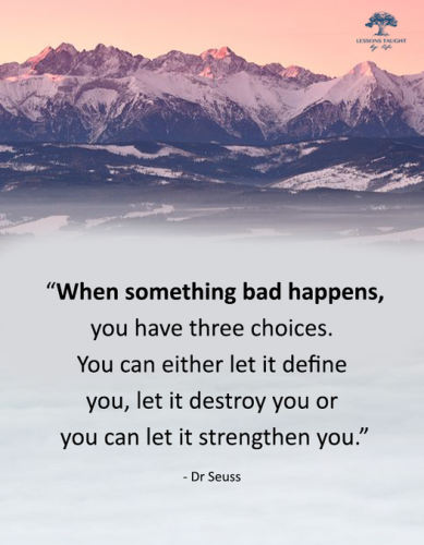 when something bad happens