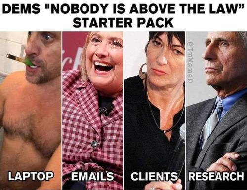 dems nobody above the law starter pack