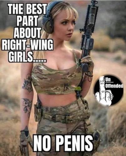 the best part about right wing Girls
