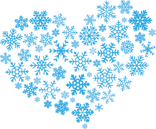 snowflake heart