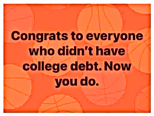 College debt relief...
