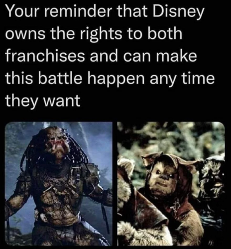 predator vs ewoks