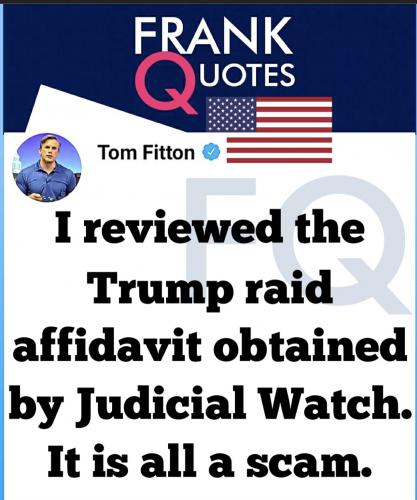 Trump raid a scam