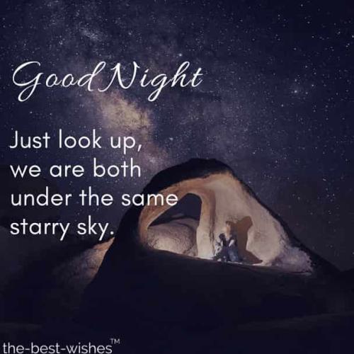 good night starry sky