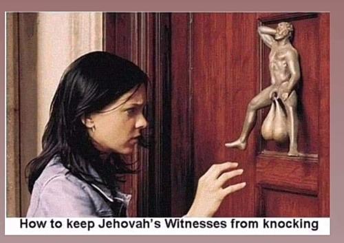 how to keep jehovahs witnesses from knocking