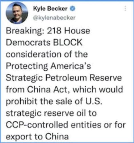 Dems sell SPR oil