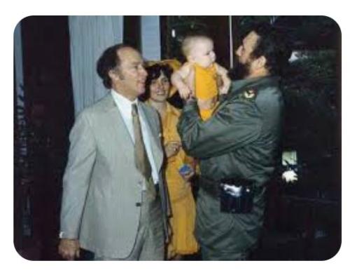When Fidel meet his son Justin Trudeau