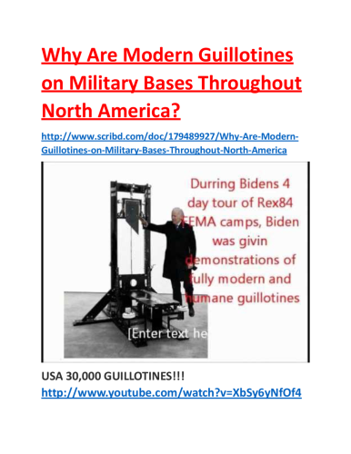 guillotines at bases