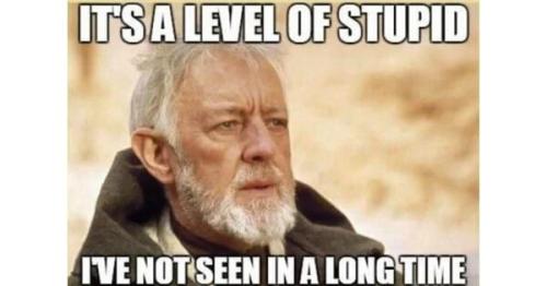 Level of stupid