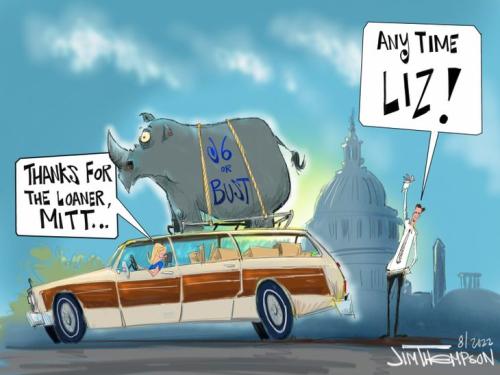 Liz-in-Romneys-car