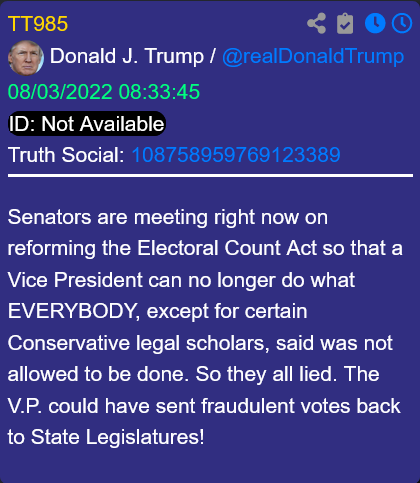 VP on Electoral votes