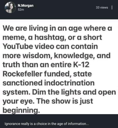 ignorance is a choice