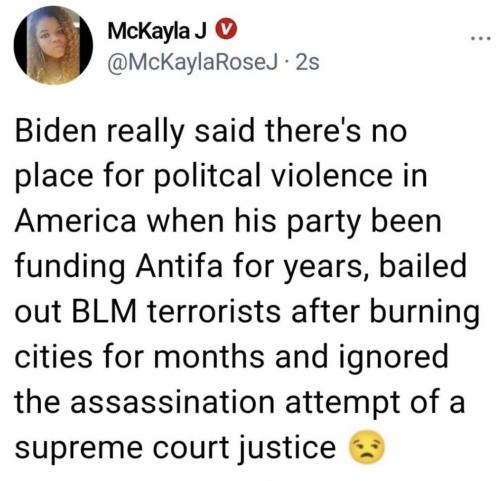 Biden truth on violence