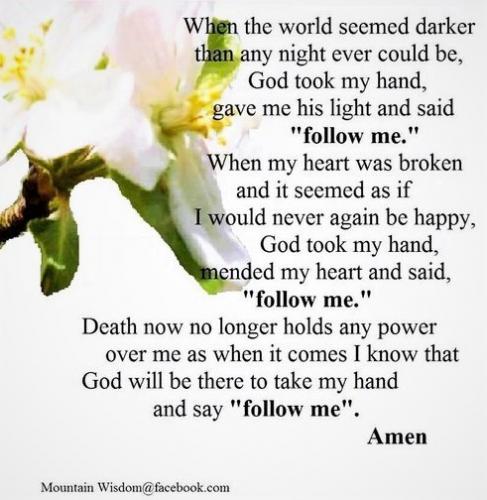 092922 - God took my hand