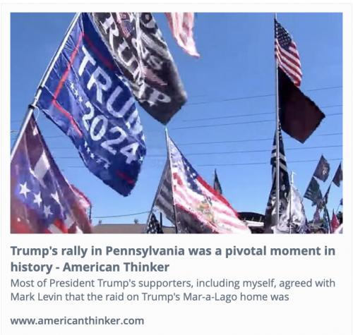 Trump post raid PA rally