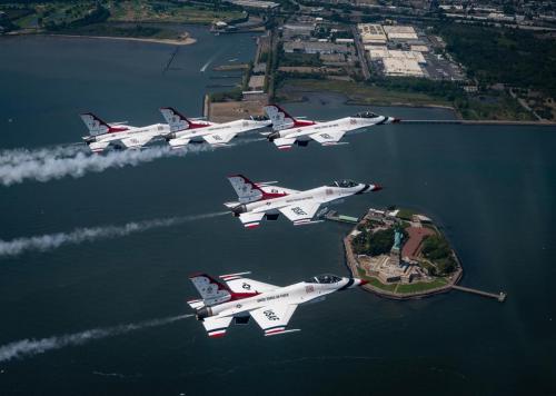 Thunderbirds and the statue of liberty