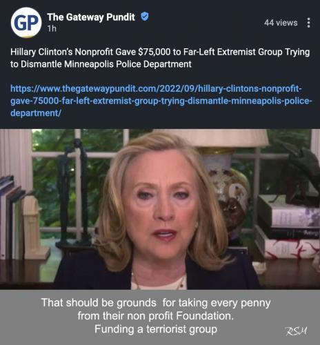 Hill funding terriorist