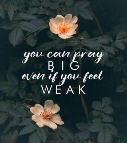 091522 - Pray big when weak