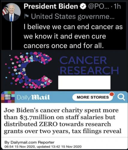 Biden cancer charity