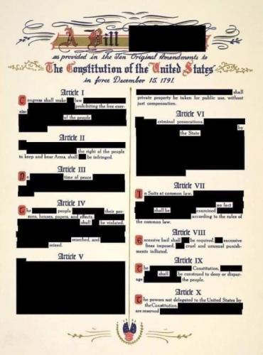 bill of rights redacted