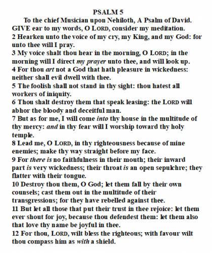 Psalm 5