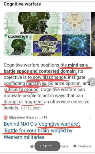 Cognitive warfare