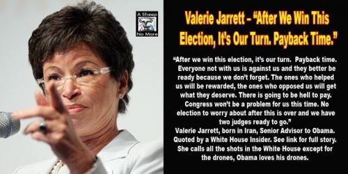 Valerie Jarrett's payback time